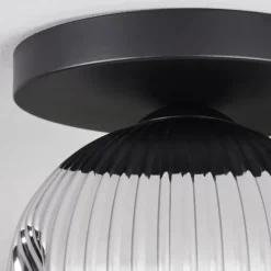 Ripoll Plafonnier, Boule lumineuse Chrome, Fumé, 1 lumière