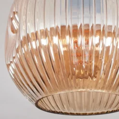 Ripoll Plafonnier, Boule lumineuse Ambre, 1 lumière