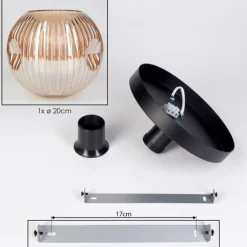 Ripoll Plafonnier, Boule lumineuse Ambre, 1 lumière