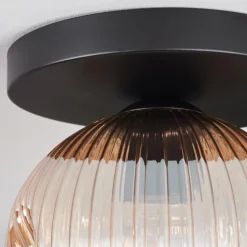 Ripoll Plafonnier, Boule lumineuse Ambre, 1 lumière