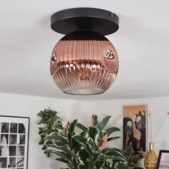 Ripoll Plafonnier, Boule lumineuse Clair, Cuivré, 1 lumière