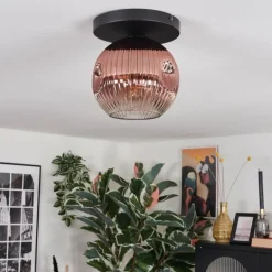 Ripoll Plafonnier, Boule lumineuse Clair, Cuivré, 1 lumière