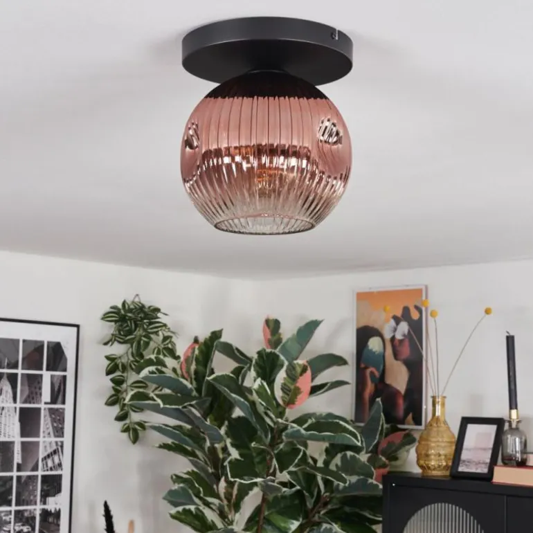 Ripoll Plafonnier, Boule lumineuse Clair, Cuivré, 1 lumière