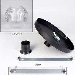 Ripoll Plafonnier, Boule lumineuse Clair, 1 lumière