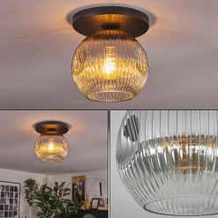 Ripoll Plafonnier, Boule lumineuse Fumé, 1 lumière