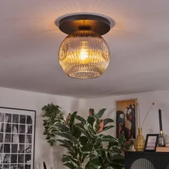 Ripoll Plafonnier, Boule lumineuse Fumé, 1 lumière