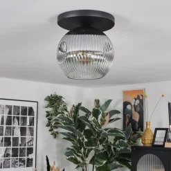 Ripoll Plafonnier, Boule lumineuse Fumé, 1 lumière