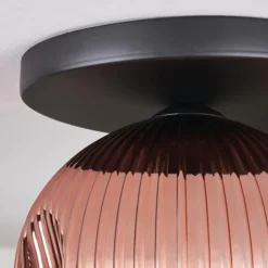 Ripoll Plafonnier, Boule lumineuse Cuivré, 1 lumière