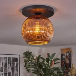 Ripoll Plafonnier, Boule lumineuse Cuivré, 1 lumière