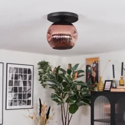 Ripoll Plafonnier, Boule lumineuse Cuivré, 1 lumière