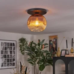 Ripoll Plafonnier, Boule lumineuse Clair, Cuivré, 1 lumière