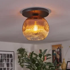 Ripoll Plafonnier, Boule lumineuse Clair, Cuivré, 1 lumière