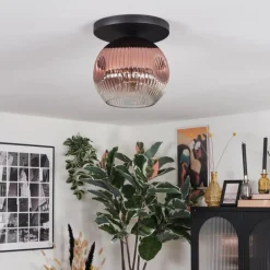 Ripoll Plafonnier, Boule lumineuse Clair, Cuivré, 1 lumière