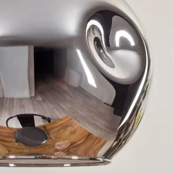 Ripoll Suspension, Boule lumineuse, Suspension Écru, Noir, 5 lumières