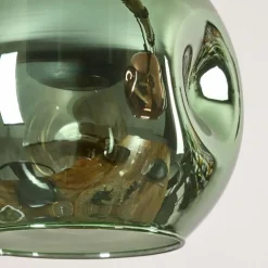 Ripoll Suspension, Boule lumineuse, Suspension Bleu, Vert, Cuivré, 5 lumières