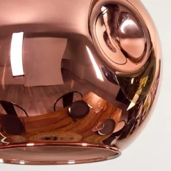 Ripoll Suspension, Boule lumineuse, Suspension Bleu, Vert, Cuivré, 5 lumières