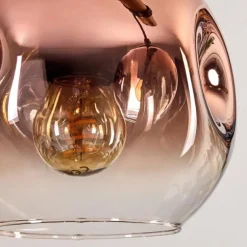 Ripoll Suspension, Boule lumineuse, Suspension Écru, Noir, 5 lumières