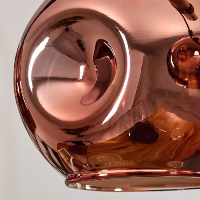 Ripoll Suspension, Boule lumineuse, Suspension Écru, Noir, 5 lumières