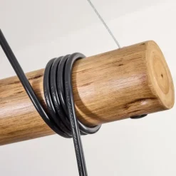 Ripoll Suspension, Boule lumineuse, Suspension Écru, Noir, 5 lumières