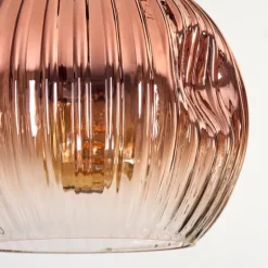 Ripoll Suspension, Boule lumineuse, Suspension Écru, Noir, 5 lumières