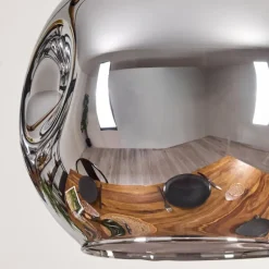 Ripoll Suspension, Boule lumineuse, Suspension Écru, Noir, 3 lumières