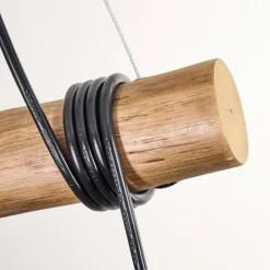 Ripoll Suspension, Boule lumineuse, Suspension Écru, Noir, 3 lumières