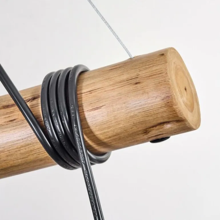 Ripoll Suspension, Boule lumineuse, Suspension Écru, Noir, 5 lumières