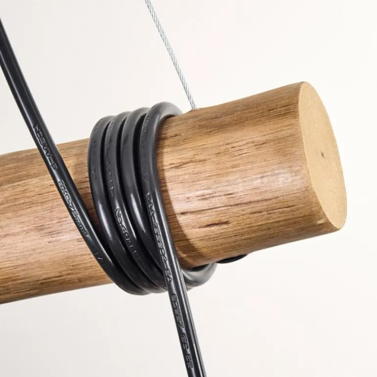 Ripoll Suspension, Boule lumineuse, Suspension Écru, Noir, 3 lumières