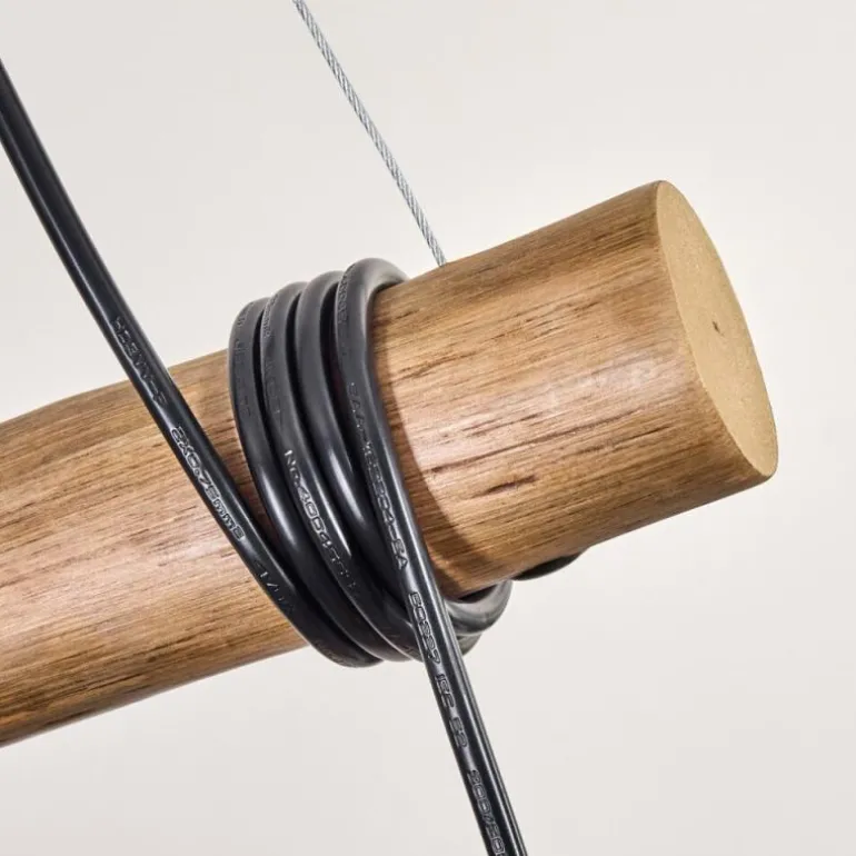 Ripoll Suspension, Boule lumineuse, Suspension Écru, Noir, 3 lumières