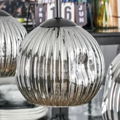 Ripoll Suspension, Boule lumineuse, Suspension Fumé, 3 lumières