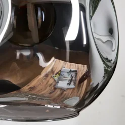 Ripoll Suspension, Boule lumineuse, Suspension, Suspension grappe Ambre, Fumé, 3 lumières