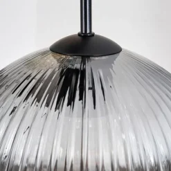 Ripoll Suspension, Boule lumineuse, Suspension grappe Ambre, Clair, Fumé, 5 lumières