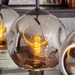 Ripoll Suspension Chrome, Fumé, 3 lumières