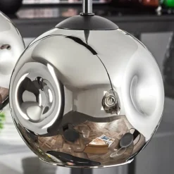 Ripoll Suspension Chrome, Fumé, 4 lumières