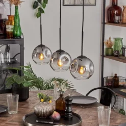 Ripoll Suspension Clair, Fumé, 3 lumières