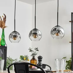 Ripoll Suspension Clair, Fumé, 3 lumières