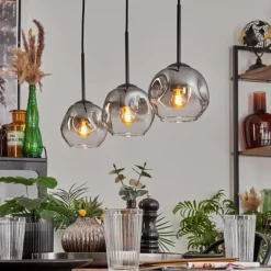 Ripoll Suspension Clair, Fumé, 3 lumières