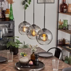 Ripoll Suspension Clair, Fumé, 3 lumières