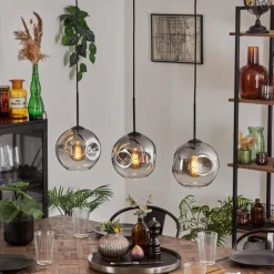 Ripoll Suspension Clair, Fumé, 3 lumières