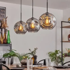 Ripoll Suspension Fumé, 3 lumières