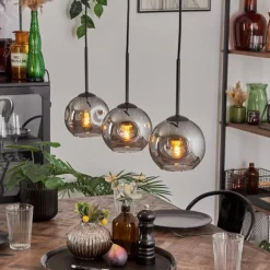 Ripoll Suspension Fumé, 3 lumières