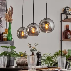 Ripoll Suspension Fumé, 3 lumières