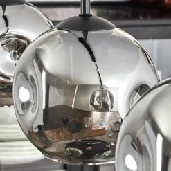 Ripoll Suspension Noir, 4 lumières