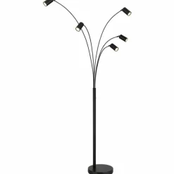 Robby Lampadaire Luminaires Globo Lighting Noir, 5 lumières