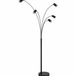 Robby Lampadaire Luminaires Globo Lighting Noir, 5 lumières