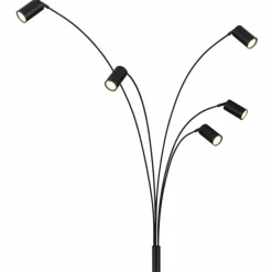 Robby Lampadaire Luminaires Globo Lighting Noir, 5 lumières