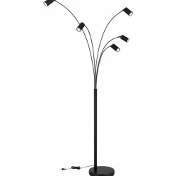 Robby Lampadaire Luminaires Globo Lighting Noir, 5 lumières