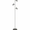 Robby Lampadaire Luminaires Globo Lighting Chrome, Noir, 3 lumières