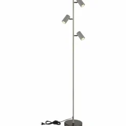 Robby Lampadaire Luminaires Globo Lighting Chrome, Noir, 3 lumières