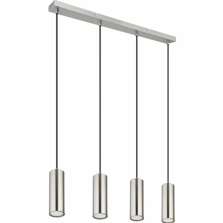 Robby Suspension Luminaires Globo Lighting Nickel mat, 4 lumières